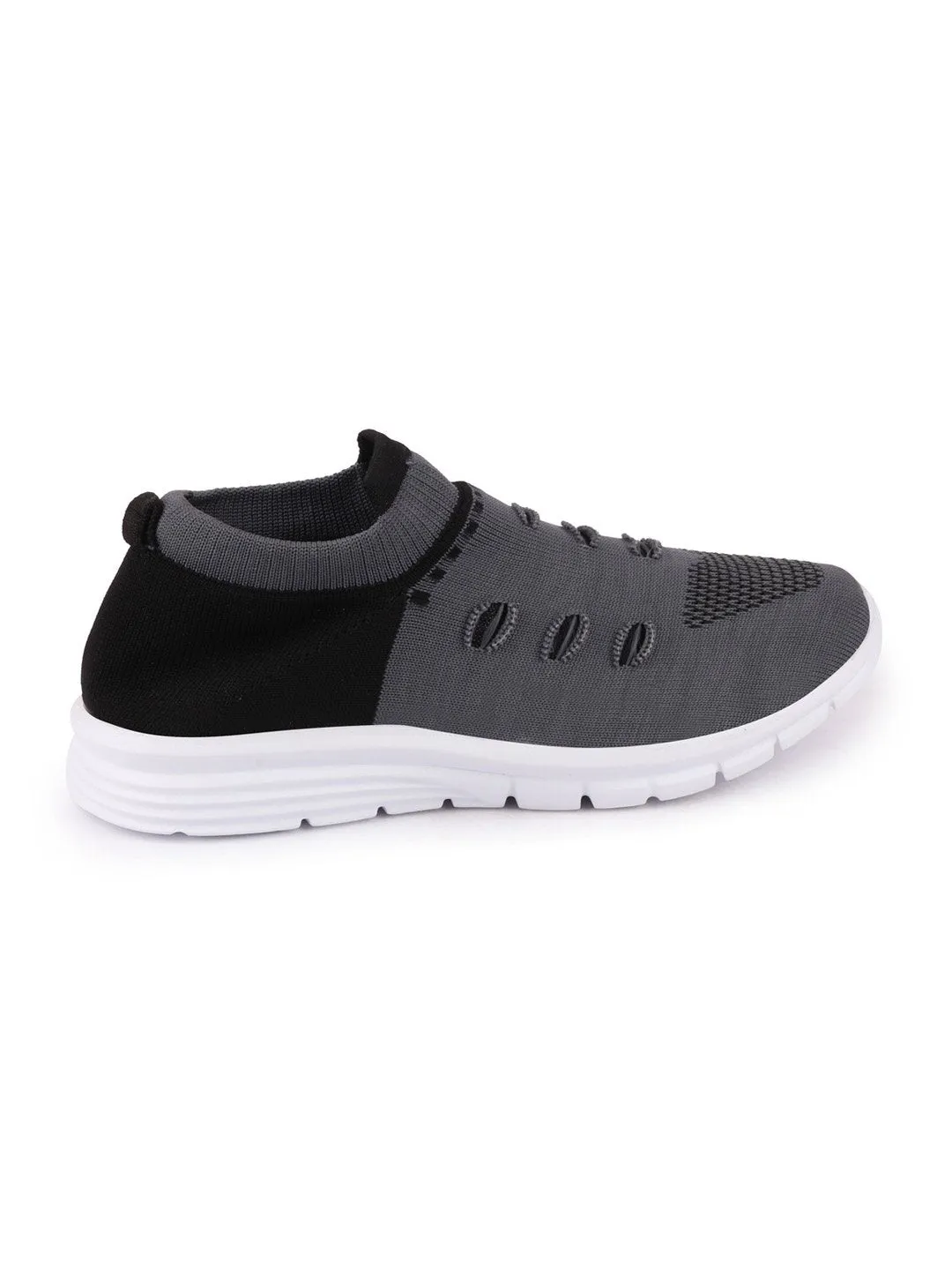 Women Grey Sports Slip-On Walking Shoes