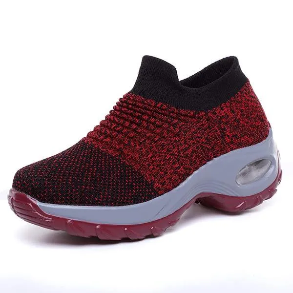 Women'S Casual Elastic Fly Knit Socks Shoes 94192280C